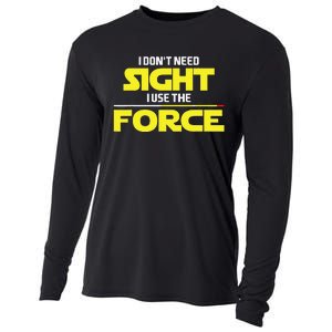 I Don't Need Sight I Use the Force Blind Blindness Vision Cooling Performance Long Sleeve Crew