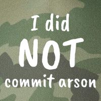 I Did Not Commit Arson Quote Legacy Tie Dye Trucker Hat
