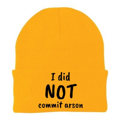 I Did Not Commit Arson Quote Knit Cap Winter Beanie