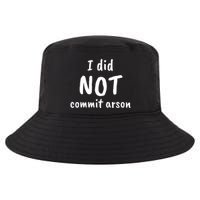 I Did Not Commit Arson Quote Cool Comfort Performance Bucket Hat