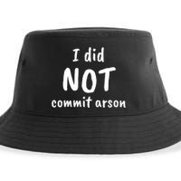 I Did Not Commit Arson Quote Sustainable Bucket Hat