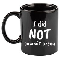 I Did Not Commit Arson Quote 11oz C Handle Ceramic Mug