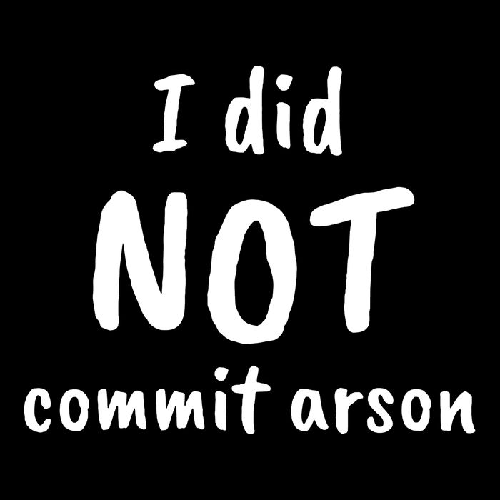 I Did Not Commit Arson Quote Polo