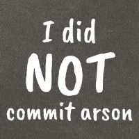I Did Not Commit Arson Quote Cotton Canvas Backpack