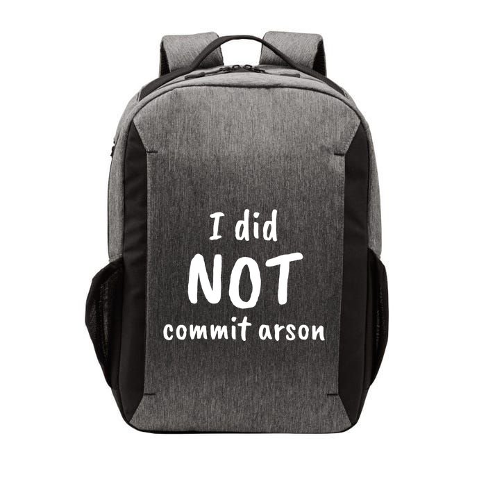 I Did Not Commit Arson Quote Vector Backpack