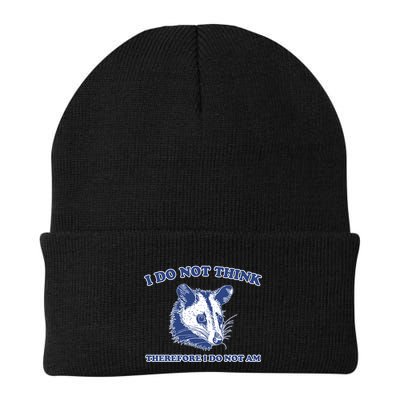 I Do Not Think Therefore I Do Not Am Knit Cap Winter Beanie