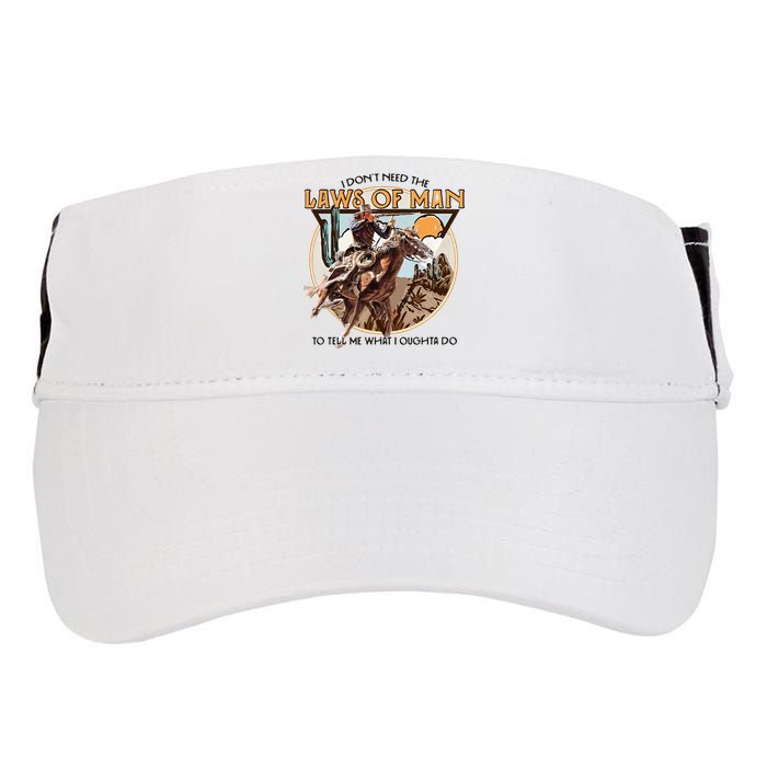 I DonT Need The Laws Of Man Western Costume Adult Drive Performance Visor