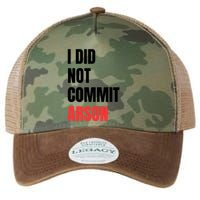 I Did Not Commit Arson Funny Quote Legacy Tie Dye Trucker Hat