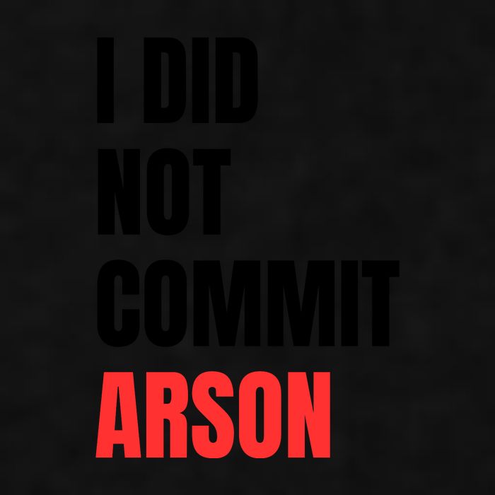 I Did Not Commit Arson Funny Quote Ladies PosiCharge Tri-Blend Wicking Tank