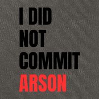 I Did Not Commit Arson Funny Quote Cotton Canvas Backpack