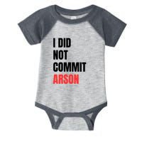 I Did Not Commit Arson Funny Quote Infant Baby Jersey Bodysuit