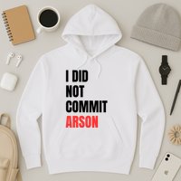 I Did Not Commit Arson Funny Quote Hoodie