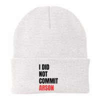 I Did Not Commit Arson Funny Quote Beanie