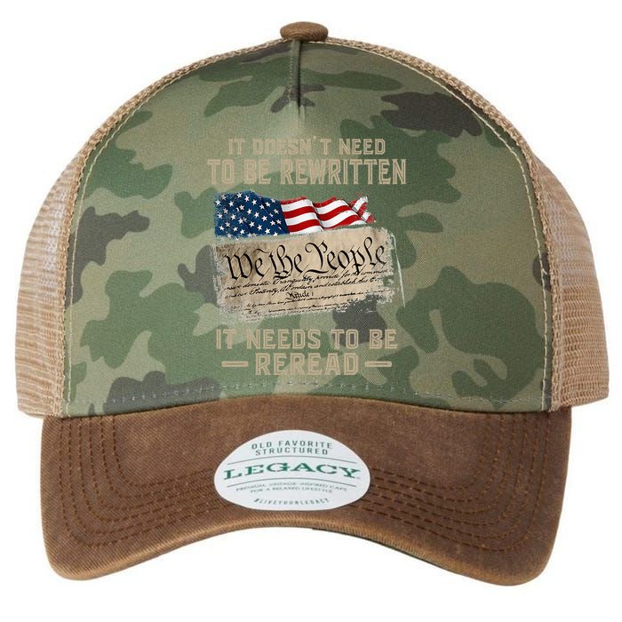 It Doesnt Need To Be Rewritten It Needs To Be Reread Legacy Tie Dye Trucker Hat
