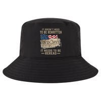 It Doesnt Need To Be Rewritten It Needs To Be Reread Cool Comfort Performance Bucket Hat