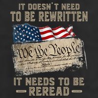 It Doesnt Need To Be Rewritten It Needs To Be Reread 7 Panel Mesh Trucker Snapback Hat