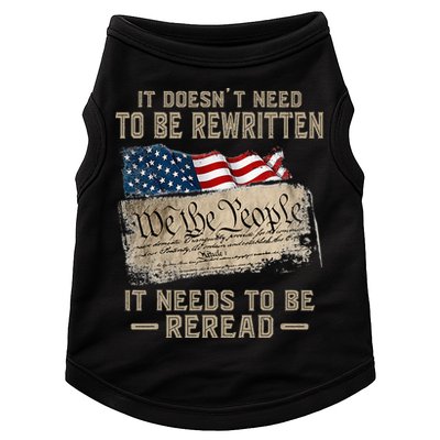 It Doesnt Need To Be Rewritten It Needs To Be Reread Doggie Tank