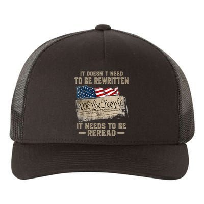 It Doesnt Need To Be Rewritten It Needs To Be Reread Yupoong Adult 5-Panel Trucker Hat
