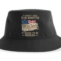 It Doesnt Need To Be Rewritten It Needs To Be Reread Sustainable Bucket Hat