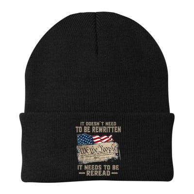 It Doesnt Need To Be Rewritten It Needs To Be Reread Knit Cap Winter Beanie