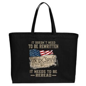 It Doesnt Need To Be Rewritten It Needs To Be Reread Cotton Canvas Jumbo Tote