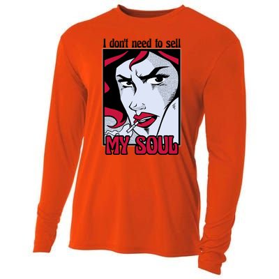 I Don't Need To Sell My Soul Comic Cooling Performance Long Sleeve Crew