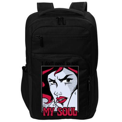 I Don't Need To Sell My Soul Comic Impact Tech Backpack