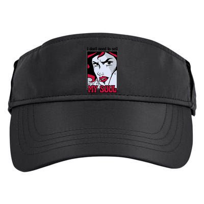I Don't Need To Sell My Soul Comic Adult Drive Performance Visor