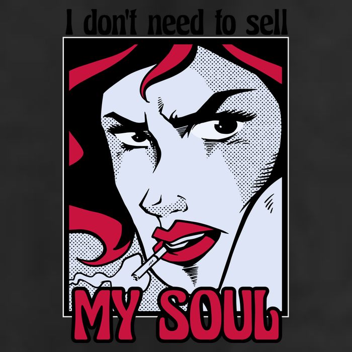 I Don't Need To Sell My Soul Comic Adult Drive Performance Visor