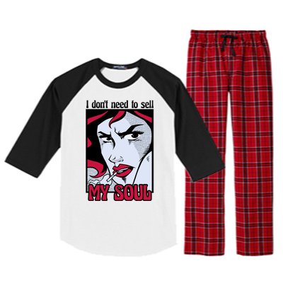 I Don't Need To Sell My Soul Comic Raglan Sleeve Pajama Set