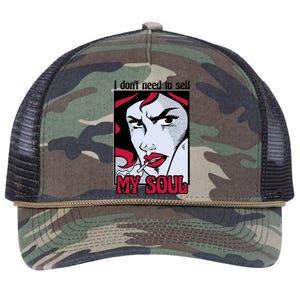 I Don't Need To Sell My Soul Comic Retro Rope Trucker Hat Cap