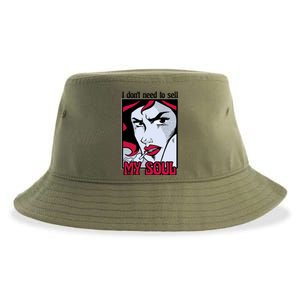 I Don't Need To Sell My Soul Comic Sustainable Bucket Hat