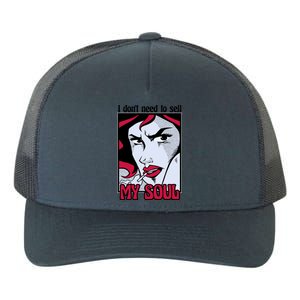 I Don't Need To Sell My Soul Comic Yupoong Adult 5-Panel Trucker Hat