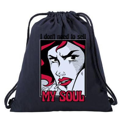 I Don't Need To Sell My Soul Comic Drawstring Bag