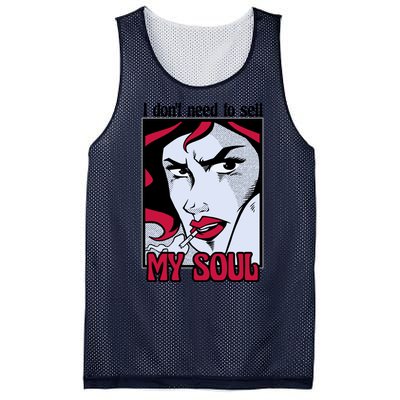 I Don't Need To Sell My Soul Comic Mesh Reversible Basketball Jersey Tank