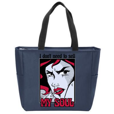 I Don't Need To Sell My Soul Comic Zip Tote Bag