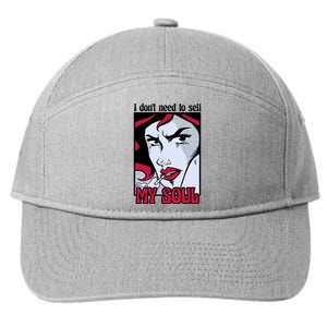 I Don't Need To Sell My Soul Comic 7-Panel Snapback Hat