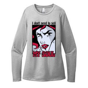 I Don't Need To Sell My Soul Comic Womens CVC Long Sleeve Shirt