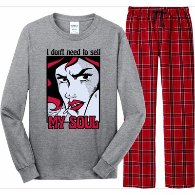 I Don't Need To Sell My Soul Comic Long Sleeve Pajama Set