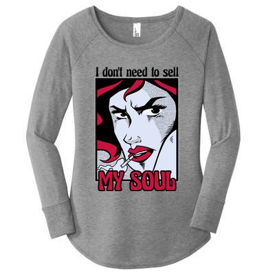 I Don't Need To Sell My Soul Comic Women's Perfect Tri Tunic Long Sleeve Shirt
