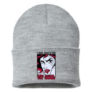 I Don't Need To Sell My Soul Comic Sustainable Knit Beanie