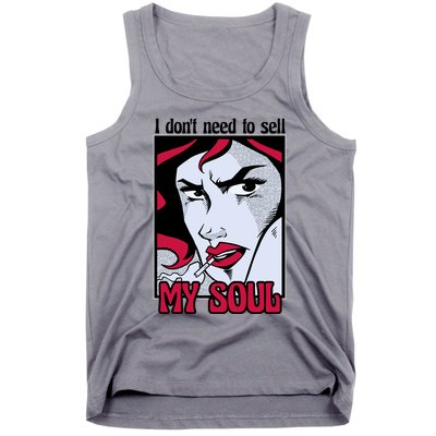 I Don't Need To Sell My Soul Comic Tank Top