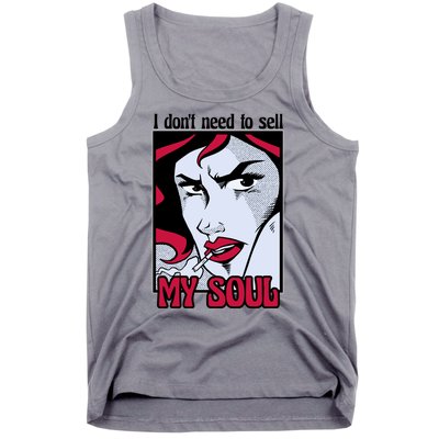 I Don't Need To Sell My Soul Comic Tank Top