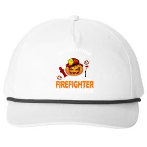 I Dont Need A Costume Pumpkin Firefighter Lover Halloween Gift Snapback Five-Panel Rope Hat