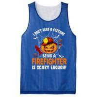 I Dont Need A Costume Pumpkin Firefighter Lover Halloween Gift Mesh Reversible Basketball Jersey Tank