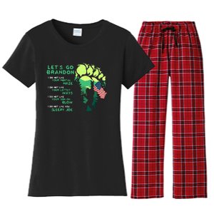 I Do Not Like Yourtal Haze Bigfoot Go LetS Brandon Women's Flannel Pajama Set