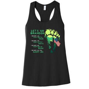 I Do Not Like Yourtal Haze Bigfoot Go LetS Brandon Women's Racerback Tank