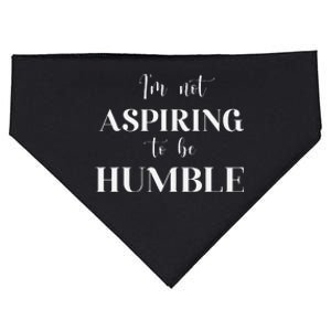 I Do Not Aspire To Be Humble Saying Quote Kamala Harris 2024 USA-Made Doggie Bandana