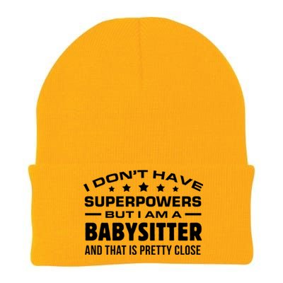 I Do Not Have Superpowers But I Am A Sitter Care Gift Knit Cap Winter Beanie