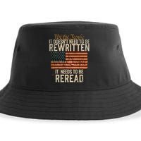 It Doesnt Need To Be Rewritten Constitution We The People Sustainable Bucket Hat